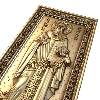 Иконы (Святитель Мирон епископ Критский, IK_0216) 3D модель для ЧПУ станка